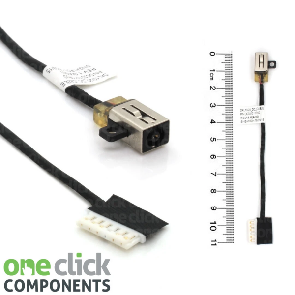 Mufa alimentare Laptop, Dell, Vostro 14 3491, P89G, P89G007, 228R6, 0228R6, DC301012300, DAL20 DC IN CABLE, 11 cm