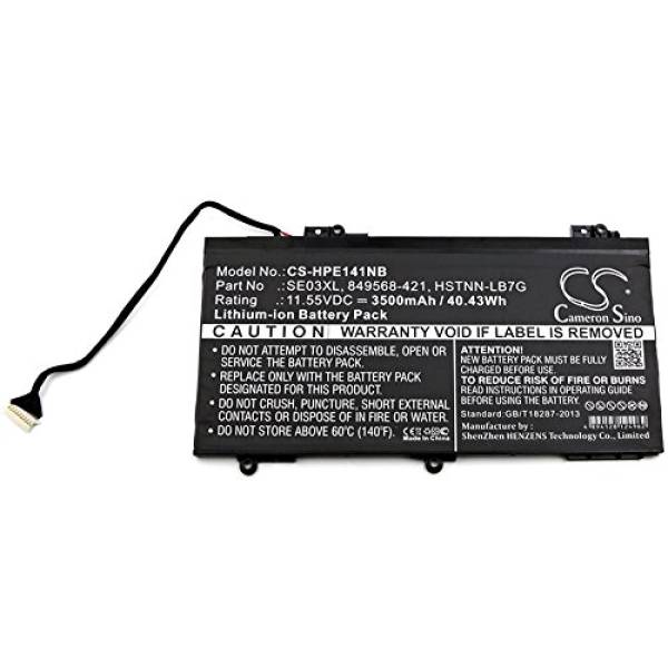 Baterie compatibila Laptop, HP, Pavilion, 14-AL, 14-AV, TPN-Q171, HSTNN-UB6Z, HSTNN-LB7G, HSTNN-UB6Z, 849568-421, 849568-541, 849908-850, 853294-855, 31CP6/60/80, CS-HPE141NB, SE03XL, 11.55V, 41.5WH, 3615mAh