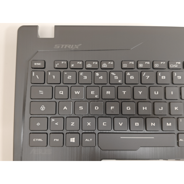 Carcasa superioara cu tastatura palmrest Laptop Gaming, Asus, ROG FX53V, FX53VE, FX53VD, 90NB0DX1-R30IT0, 13N1-0BA0921, 13N1-0BA0F11, GL553VE-1A, iluminata, RGB, layout IT (italiana)