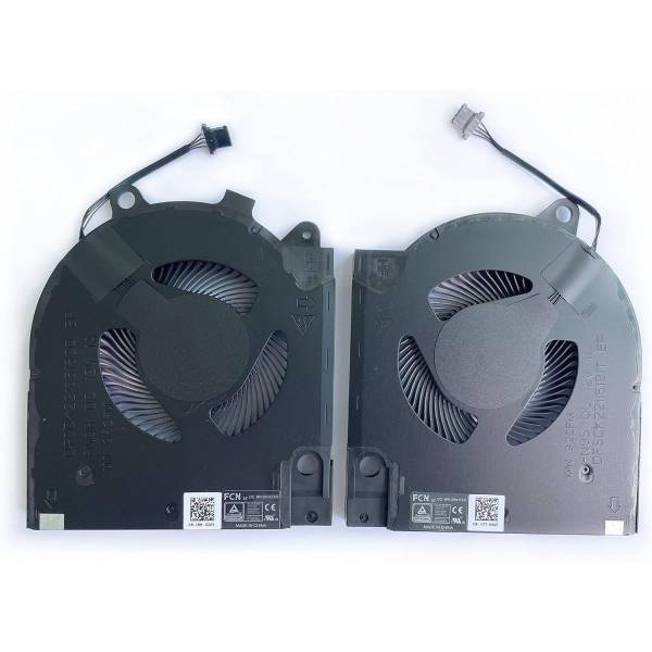 Set coolere Laptop Gaming, Dell, G15 5515, P105F, P105F003, DFSCK22105182Q-FN9R, DFSCK22115181T-FN9S, 12V, 1A