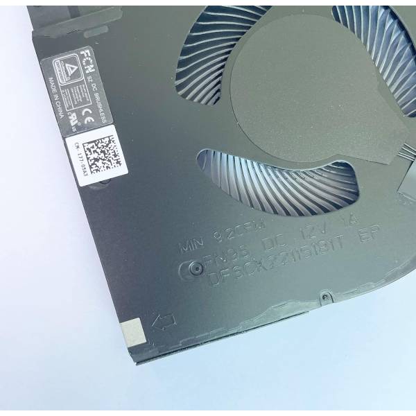 Set coolere Laptop Gaming, Dell, G15 5515, P105F, P105F003, DFSCK22105182Q-FN9R, DFSCK22115181T-FN9S, 12V, 1A