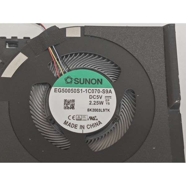 Cooler placa video Laptop, HP, ZBook Studio 15 G7, M14877-001, EG50050S1-1C070-S9A, 5V, 2.25W, GPU
