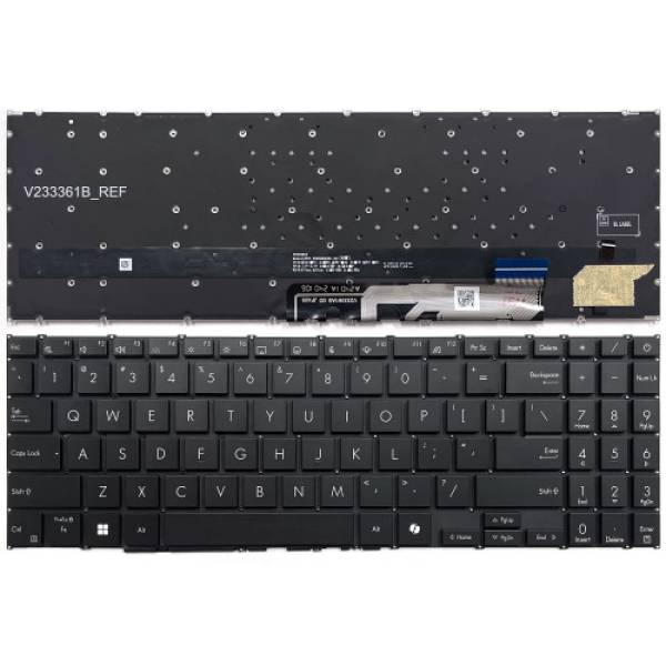 Tastatura Laptop, Asus, VivoBook S15 S5507Q, S5507QA, iluminata, neagra, layout US