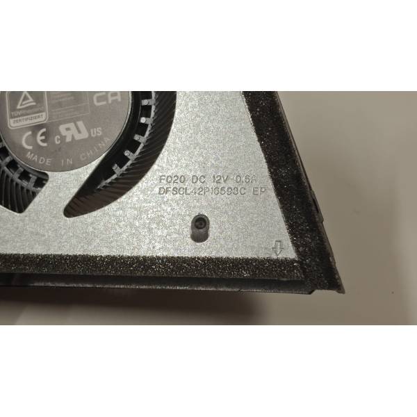 Cooler placa video Laptop, Asus ROG Zephyrus M16, GU604V, GU604VI, GU604VU, GU604VY, GU604VZ, 13NR0BR0T03011, DFSCL42P16593C-FQ20, 6033B0120101, 12V, 0.6A, GPU