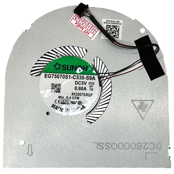 Cooler placa video Laptop, Dell, Precision 7560, P93F, P93F002, M06D7, 0M06D7, EG75070S1-C530-S9A, DC28000QSSL, 5V, 0.60A, GPU