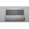 Carcasa superioara cu tastatura palmrest Laptop, Lenovo, IdeaPad Slim 5 16IRL8 Type 82XF, 5CB1L50472, AM7J000501, AM7J0000410, ET7J0000300, ET7J0000G00, iluminata, Clould Grey, layout US