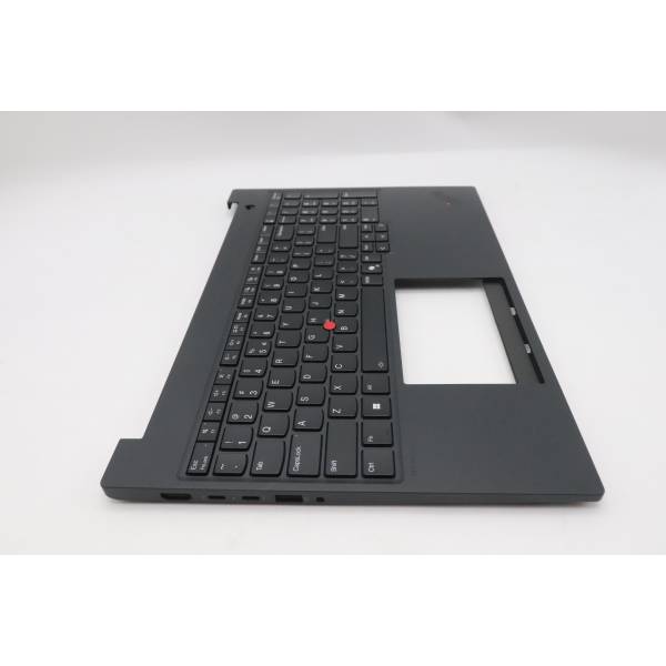 Carcasa superioara cu tastatura palmrest Laptop, Lenovo, ThinkPad 5M11T55376, 5M11T55377, 5M11T55378, 5M11T55265, 5M11T55266, 5M11T55267, AP3QK000200, AP3QK000500, iluminata, neagra, layout US