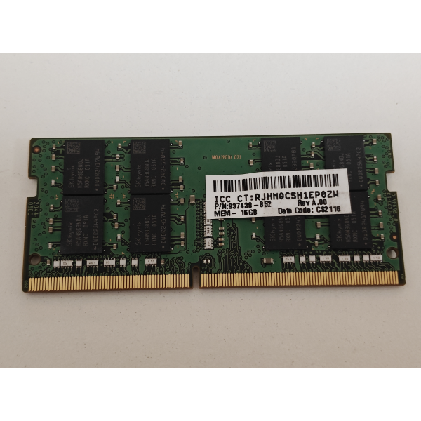 Memorie ram Laptop SK Hynix 16GB, DDR4, 2Rx8, PC4-3200AA, 3200Mhz, HMA82GS6DJR8N-XK, PC4-25600, CL22, 1.2V, Non-ECC, sodimm, 260 pini
