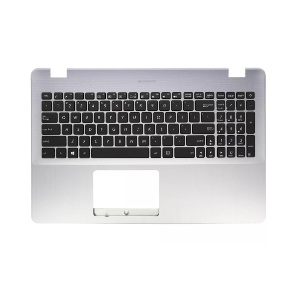 Carcasa superioara cu tastatura palmrest Laptop, Asus, VivoBook 15 F542U, F542UA, F542UF, F542UN, F542UQ, F542UR, 90NB0F22-R30US0, 13NB0FD2AP0201, X542UA-1B, albastru argintiu, layout US