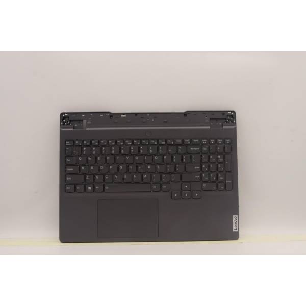 Carcasa superioara cu tastatura palmrest Laptop, Lenovo, Legion 5 15IAH7 Type 82RC, 5CB1H78459, AP2DJ000900, EL2DJ001C00, JY570, iluminata, Slate Grey, layout US