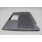 Carcasa superioara cu tastatura palmrest Laptop 2-in-1, Lenovo, Yoga 7 14AHP9 Type 83DK, 5CB1N96901, 5CB1N96954, HQ25202001C50, HQ26901001ES0, iluminata, Artic Grey, layout US