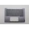 Carcasa superioara cu tastatura palmrest Laptop, Lenovo, ThinkBook 14 G6+ IMH Type 21LD, 5CB1N60809, 5CB1P74746, AMB29000231, AMB29000300, iluminata, Luna Grey, layout us