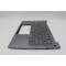 Carcasa superioara cu tastatura palmrest Laptop, Lenovo, ThinkBook 14 G6+ IMH Type 21LD, 5CB1N60809, 5CB1P74746, AMB29000231, AMB29000300, iluminata, Luna Grey, layout us
