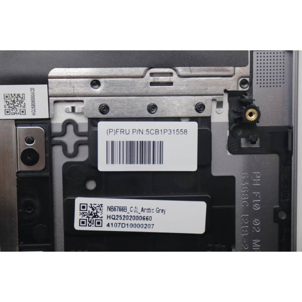 Carcasa superioara cu tastatura palmrest Laptop, Lenovo, IdeaPad Pro 5 14IMH9 Type 83D2, 5CB1P31558, HQ25202000660, HQ258060004C0, NB6766B, iluminata, Artic Grey, layout US