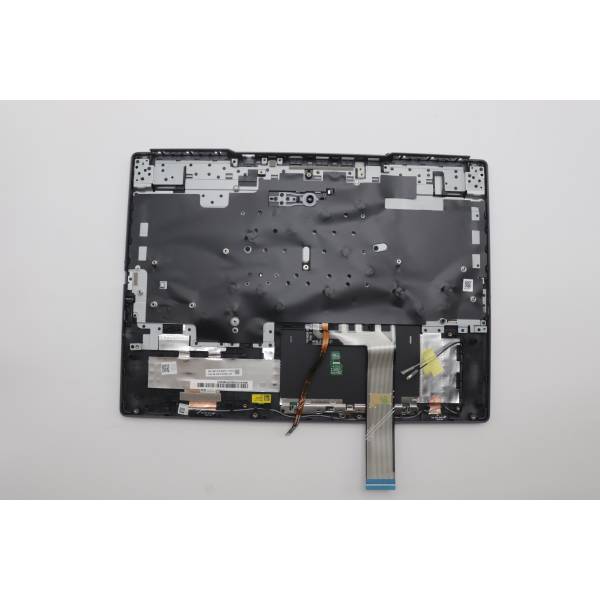 Carcasa superioara cu tastatura palmrest Laptop Gaming, Legion 5 15IRX9 Type 83JJ, 5CB1P73780, AP3J1000100, EL3JL100400, 3422118179, iluminata, 4 pini, Storm Grey, layout US