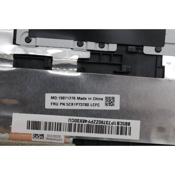 Carcasa superioara cu tastatura palmrest Laptop Gaming, Legion 5 15IRX9 Type 83JJ, 5CB1P73780, AP3J1000100, EL3JL100400, 3422118179, iluminata, 4 pini, Storm Grey, layout US