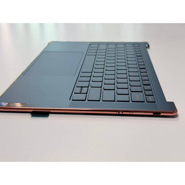 Carcasa superioara cu tastatura palmrest Laptop, Lenovo, Yoga Slim 7 14APU8 Type 83AA, 5CB1L80590, AM317000120, 18911641, HQ254030002P7, iluminata, 4 pini, Blue, layout US