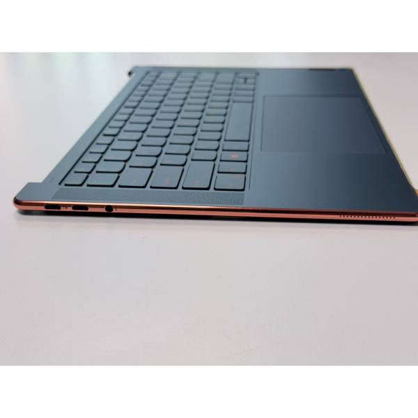 Carcasa superioara cu tastatura palmrest Laptop, Lenovo, Yoga Slim 7 14APU8 Type 83AA, 5CB1L80590, AM317000120, 18911641, HQ254030002P7, iluminata, 4 pini, Blue, layout US