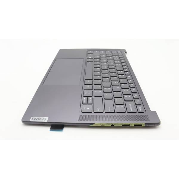 Carcasa superioara cu tastatura palmrest Laptop, Lenovo, Yoga Pro 9 14IRP8 Type 83BU, 83BV, 5CB1L49530, 5CB1L49556, AM2YE000500, 21894658, HQ210AJH7007 , iluminata, 4 pini, Dark Grey, layout US