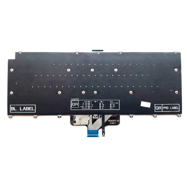 Tastatura Laptop 2-in-1, Dell, Latitude 9450, P166G, P166G002, 242RJ, 0242RJ, iluminata, neagra, layout US