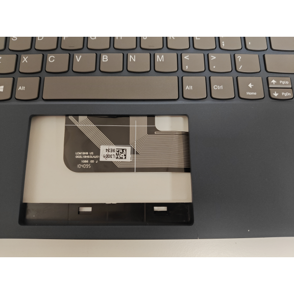 Carcasa superioara cu tastatura palmrest Laptop, Lenovo, IdeaPad Flex 5-14ITL05 Type 82HS, 82LT, 5CB1B36461, 460.0MD05.0001, Fingerprint, Abyss Blue, layout US, refurbished