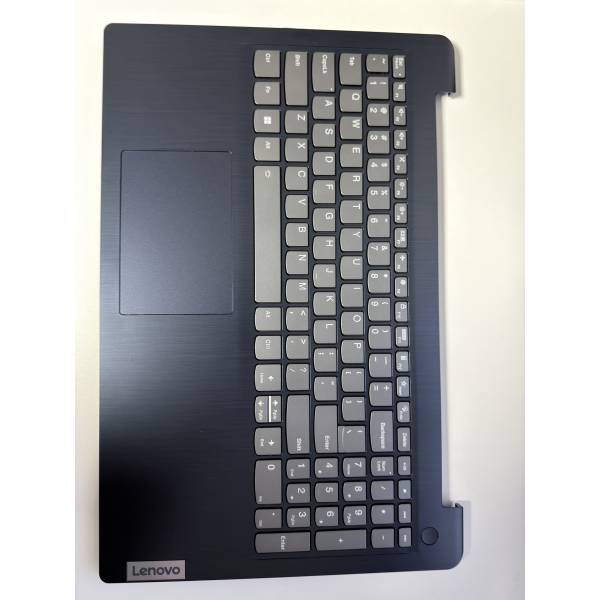Carcasa superioara cu tastatura palmrest Laptop, Lenovo, IdeaPad 3 15ABA7 Type 82RN, 82T8, 5CB1H77859, AP2JD000340, AM2JD000310, EC2JD000210, JS578, iluminata, Abyss Blue, layout US