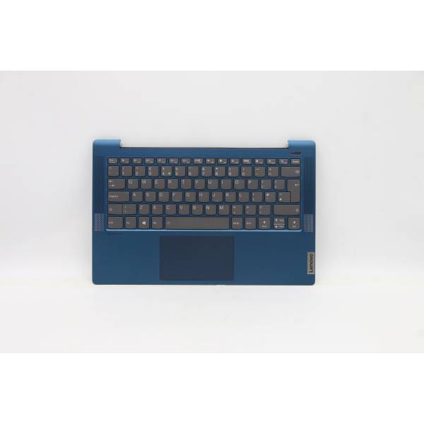 Carcasa superioara cu tastatura palmrest Laptop, Lenovo, IdeaPad 5-14ITL05 Type 82FE, 5CB1A13503, AM2UZ000C20, ET2UZ000100, ET2UZ000200, iluminata, albastra, layout UK