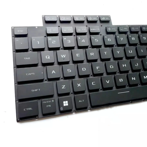 Tastatura Laptop Gaming, Asus, ROG Strix G16 G635L, G635LR, G635LW, G635LX, iluminata, RGB Per Key, neagra, layout US