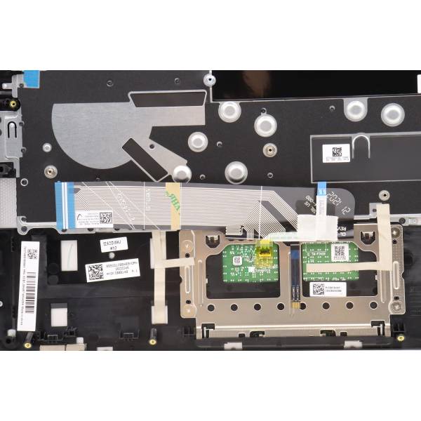 Carcasa superioara cu tastatura palmrest Laptop, Lenovo, IdeaPad 5 14ABA7 Type 82SE, 5CB1J08457, 5CB1J08488, AM3KI000140, PK37B01D700TIC, ET2UZ000100, ET2UZ000200, iluminata, 4 pini, Cloud Grey, layout US