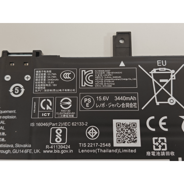 Baterie Laptop, Lenovo, IdeaPad Slim 5 13IWC11 Type 83UE, 5B11Q01968, 4ICP5/38/109, L24C4PK1, 15.6V, 3440mAh, 54.7Wh