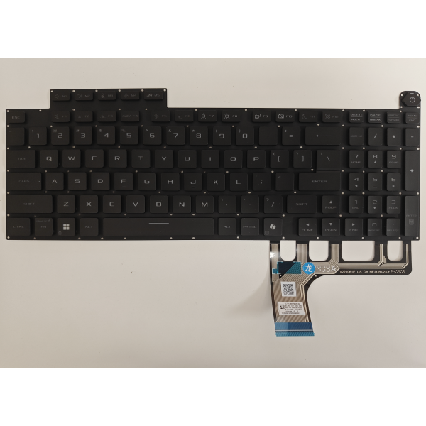 Tastatura Laptop Gaming, Asus, ROG Strix Scar 18 G835L, G835LR, G835LW, G835LX , iluminata, RGB Per Key, neagra, layout US