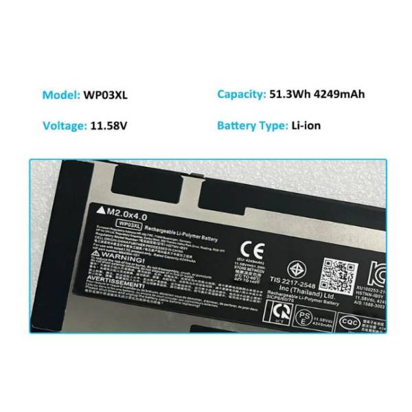 Baterie Laptop, HP, EliteBook 860 G9, 865 G9, M64304-421, HSTNN-LB8V, 31CP6/60/75, WP03XL, 11,58V, 4249mAh, 51.3Wh