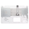 Carcasa superioara cu tastatura palmrest Laptop, Asus, X752Y, X752YI, 90NB04I2-R31US0, 13NB04I2P04011-1, alba, layout US
