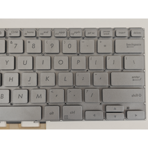 Tastatura Laptop, Asus, ZenBook 14 UX462D, UX462DA, iluminata, argintie, layout US