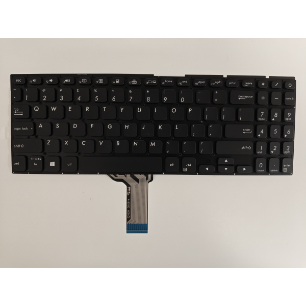Tastatura Laptop, Asus, VivoBook S15 X530U, X530UA, X530UF, X530UN, iluminata, neagra, layout US
