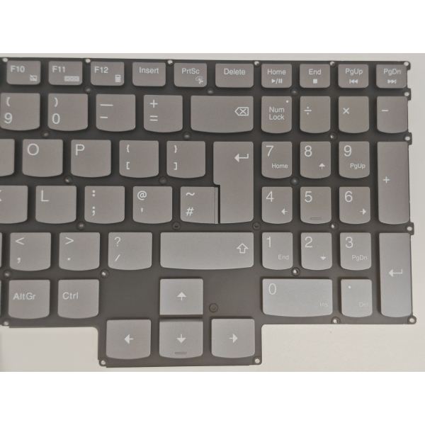 Tastatura Laptop, Lenovo, Legion Pro 7 16ARX8H Type 82WS, iluminata, RGB 20 pini, gri, layout UK