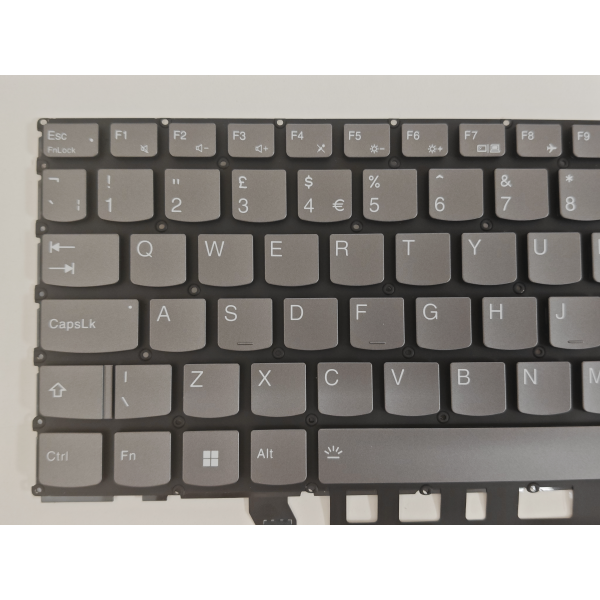 Tastatura Laptop, Lenovo, Legion Pro 7 16ARX8H Type 82WS, iluminata, RGB 20 pini, gri, layout UK