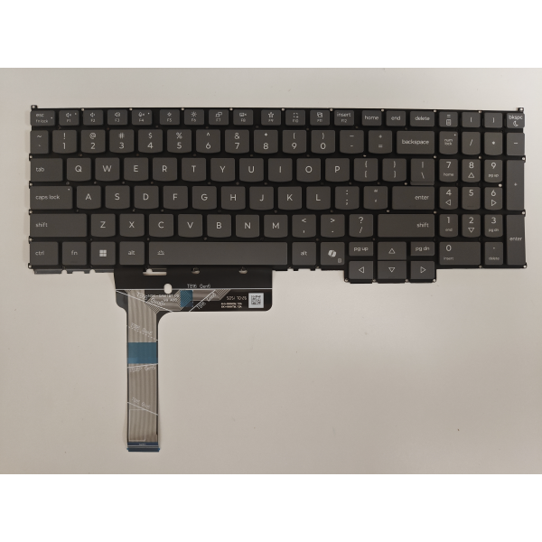 Tastatura Laptop, Lenovo, ThinkBook 16 G8 IRL Type 21SH, iluminata, gri deschis, layout US