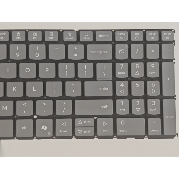 Tastatura Laptop, Lenovo, IdeaPad Slim 5 16AHP10 Type 83HW, iluminata, gri, layout US