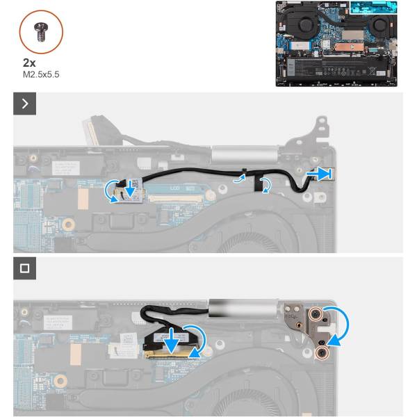 Mufa alimentare Laptop, Dell, Vostro 15 7510, P106F, P106F002, 10 pini, 12.5cm