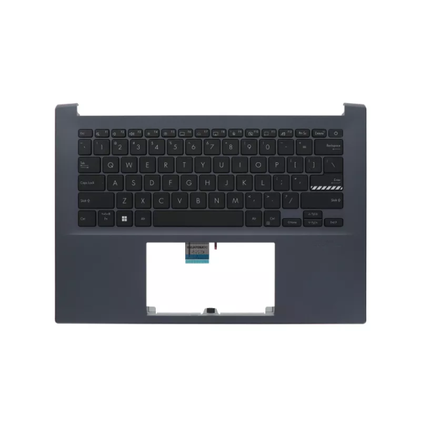 Carcasa superioara cu tastatura palmrest Laptop, ASUS, VivoBook Pro 14 S3400Q, S3400QA, S3400QC, 90NB0VF2-R31US2, 39XJETAJN20, M3401QC-8B, iluminata, albastru inchis, layout US