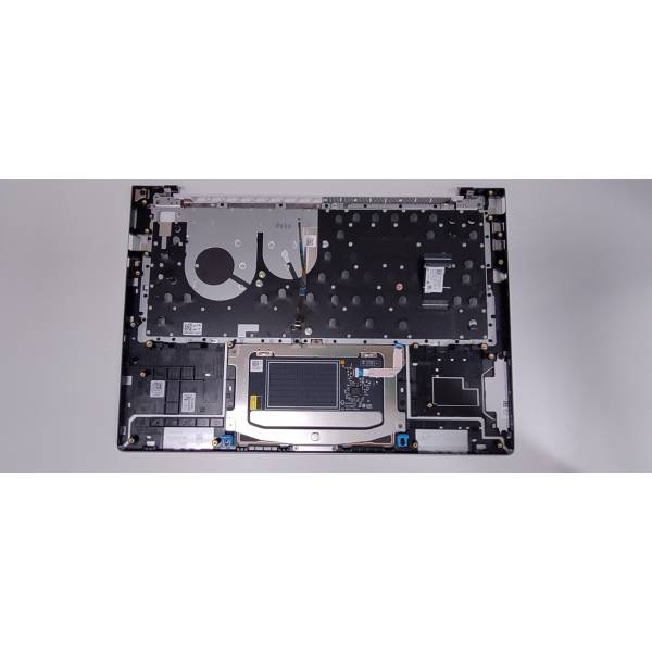 Carcasa superioara cu tastatura palmrest Laptop, HP, Elitebook 840 G12, 845 G12, P34591-001, 6070B2394903, 6053B2313201, 6054B3102401, iluminata, argintie, layout US