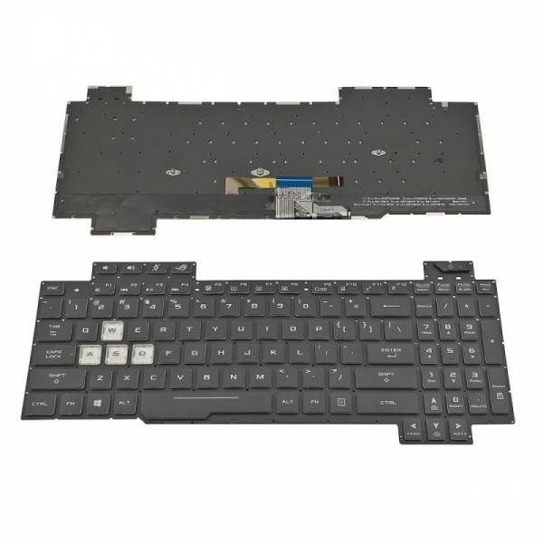 Tastatura Laptop Gaming, Asus, ROG Strix GL704G, GL704GM, GL704GS, GL704GV, GL704GW , iluminata, RGB 4 Zone, neagra, us