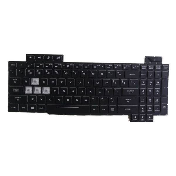 Tastatura Laptop Gaming, Asus, ROG Strix GL704G, GL704GM, GL704GS, GL704GV, GL704GW , iluminata, RGB 4 Zone, neagra, us