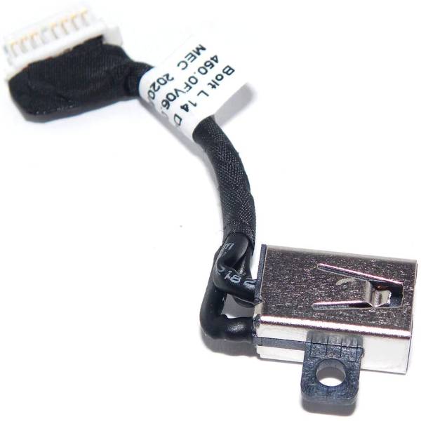 Mufa alimentare Laptop, Dell, Latitude 3400, P111G, P111G001, TM5N3, 0TM5N3, 450.0FV06.0011, Bold L14 DC IN Cable, 8 pini, 3.5cm