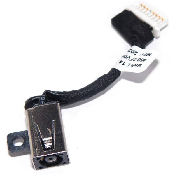 Mufa alimentare Laptop, Dell, Latitude 3400, P111G, P111G001, TM5N3, 0TM5N3, 450.0FV06.0011, Bold L14 DC IN Cable, 8 pini, 3.5cm