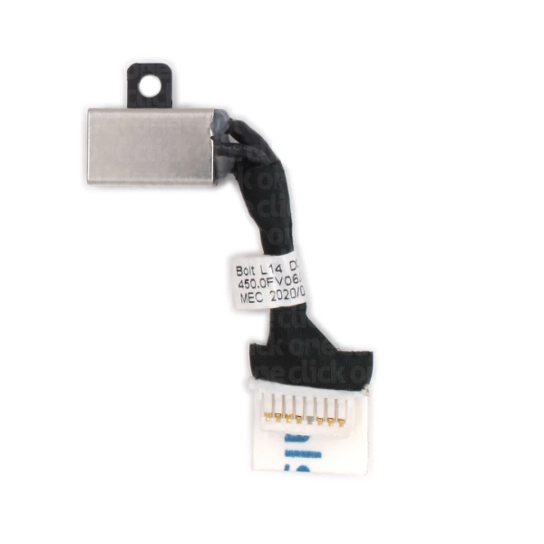Mufa alimentare Laptop, Dell, Latitude 3400, P111G, P111G001, TM5N3, 0TM5N3, 450.0FV06.0011, Bold L14 DC IN Cable, 8 pini, 3.5cm