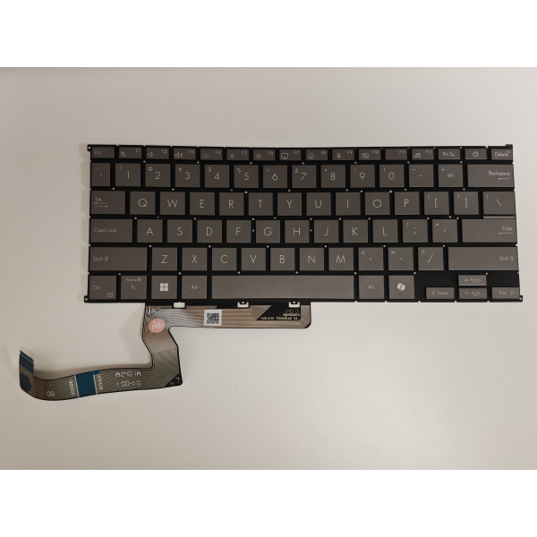 Tastatura compatibila Laptop, Asus, Zenbook S16 UM5606W, UM5606WA, iluminata, gri deschis, layout US