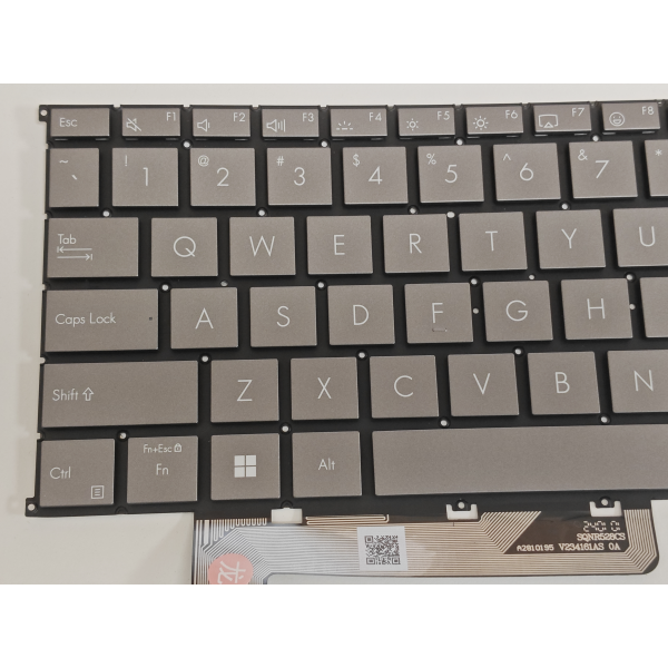 Tastatura compatibila Laptop, Asus, Zenbook S16 UM5606G, UM5606GA, gri deschis, layout US