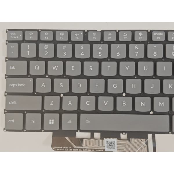 Tastatura Laptop 2-in-1, Lenovo, Yoga 7 16AKP10 Type 83JU, iluminata, gri, layout US